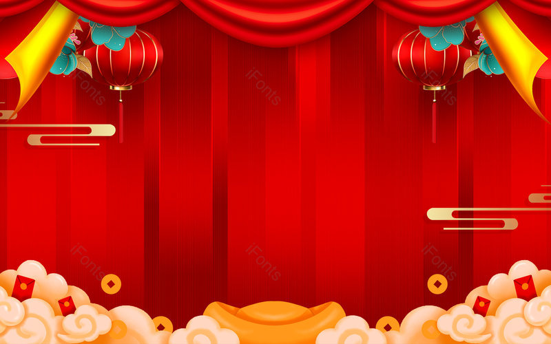 2021牛年春节新年展板背景图片,插画/手绘图,插画/手绘图库,插画/手绘图下载,插画/手绘